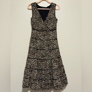 Style & Co. Leopard Print Sleeveless Midi Dress